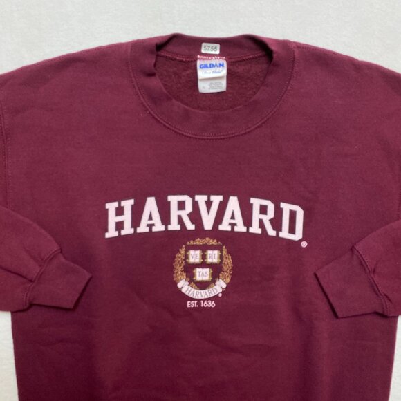 Harvard University Sweatshirt Men's S Burgundy Classic Logo Pullover - Picture 1 of 12